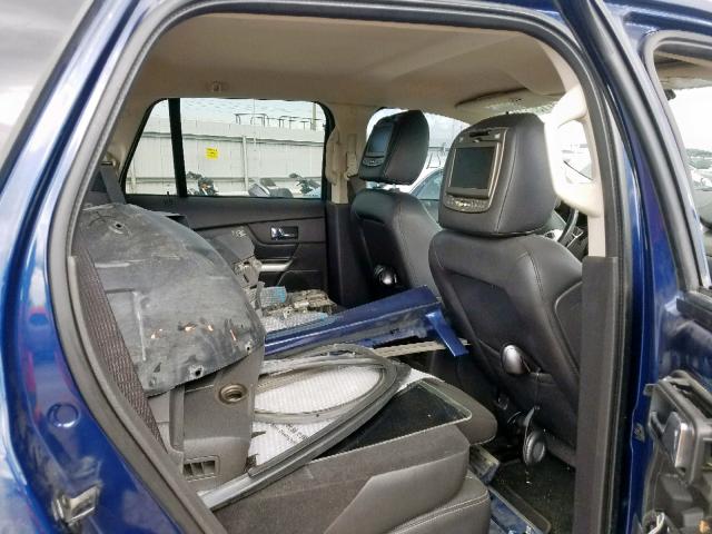 2FMDK4AK1CBA23014 - 2012 FORD EDGE SPORT BLUE photo 6