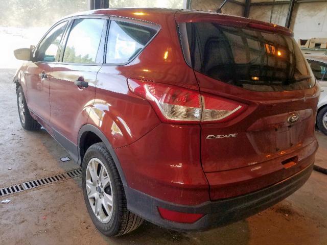 1FMCU0F78FUA79761 - 2015 FORD ESCAPE S RED photo 3