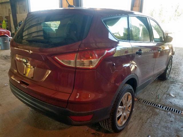 1FMCU0F78FUA79761 - 2015 FORD ESCAPE S RED photo 4