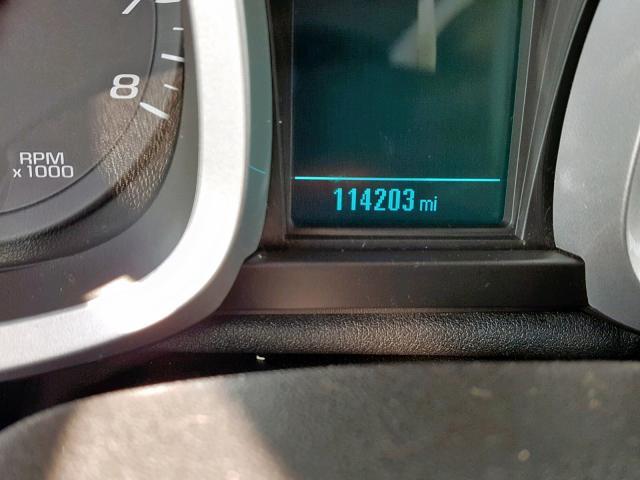 2GNFLEEK8D6119878 - 2013 CHEVROLET EQUINOX LT BLACK photo 8