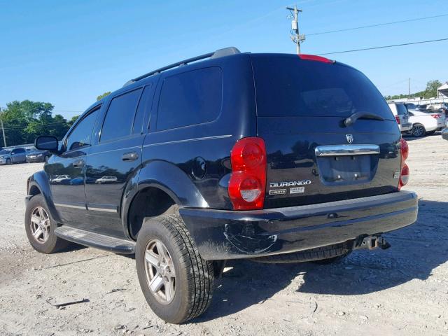 1D8HB58D45F584460 - 2005 DODGE DURANGO LI BLACK photo 3