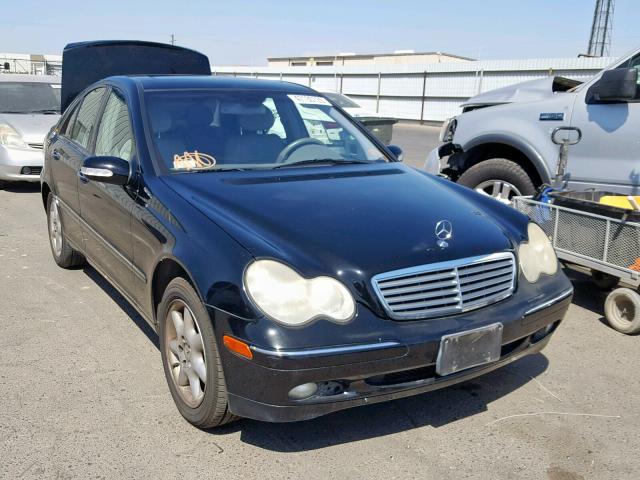 WDBRF61J32F286814 - 2002 MERCEDES-BENZ C 240 BLACK photo 1