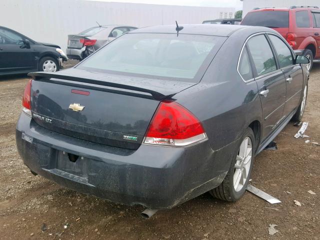 2G1WC5E3XD1130002 - 2013 CHEVROLET IMPALA LTZ GRAY photo 4