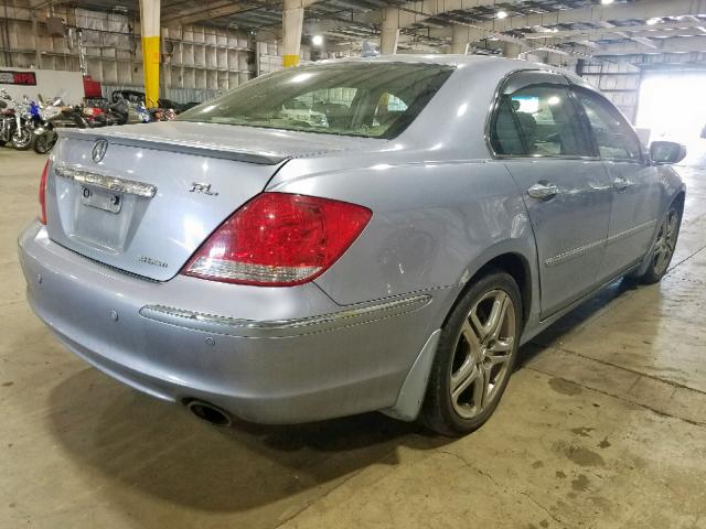 JH4KB16526C009591 - 2006 ACURA RL BLUE photo 4