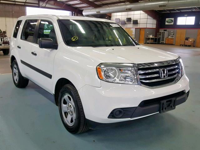 5FNYF4H29FB068998 - 2015 HONDA PILOT LX WHITE photo 1