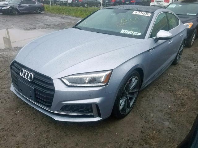 WAUC4CF56KA013240 - 2019 AUDI S5 PRESTIG SILVER photo 2