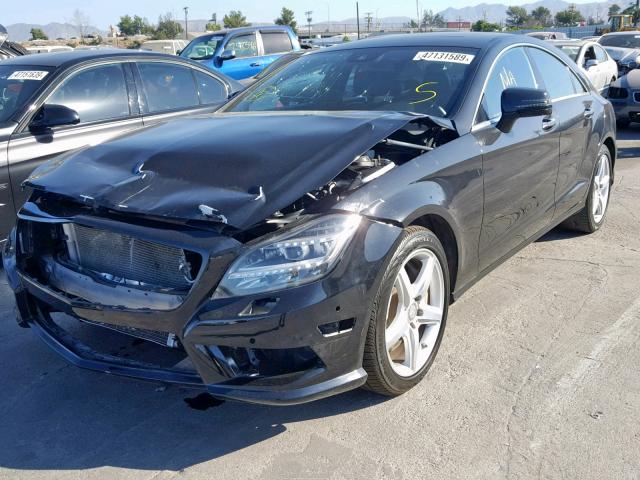 WDDLJ7DBXEA121656 - 2014 MERCEDES-BENZ CLS 550 BLACK photo 2