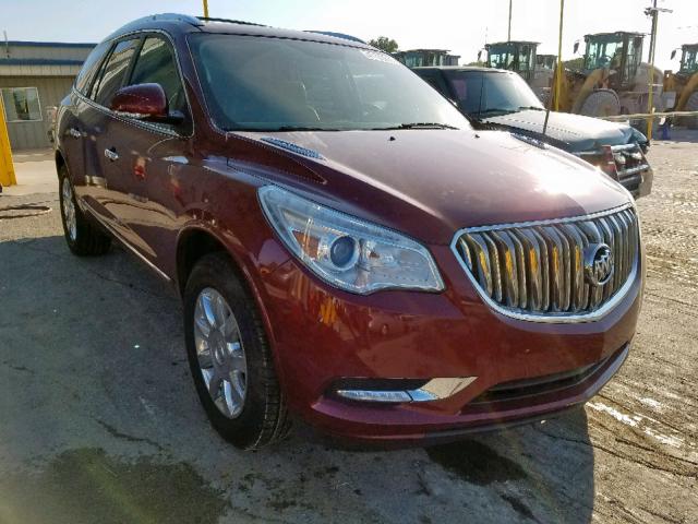 5GAKVBKD9FJ385973 - 2015 BUICK ENCLAVE MAROON photo 1