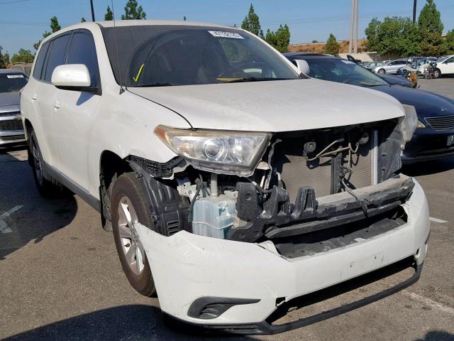 5TDZA3EH4BS016318 - 2011 TOYOTA HIGHLANDER WHITE photo 1