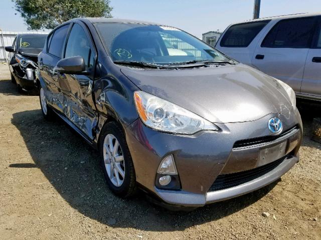 JTDKDTB37C1011355 - 2012 TOYOTA PRIUS C GRAY photo 1