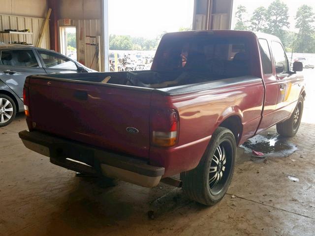 1FTCR14U7SPA82342 - 1995 FORD RANGER SUP MAROON photo 4