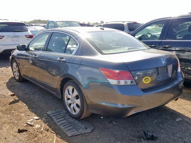 1HGCP26818A151115 - 2008 HONDA ACCORD EXL GRAY photo 3