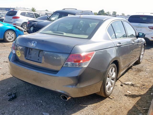 1HGCP26818A151115 - 2008 HONDA ACCORD EXL GRAY photo 4