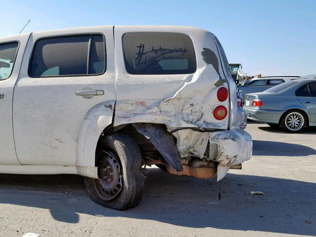 3GNDA13D37S615803 - 2007 CHEVROLET HHR LS WHITE photo 9