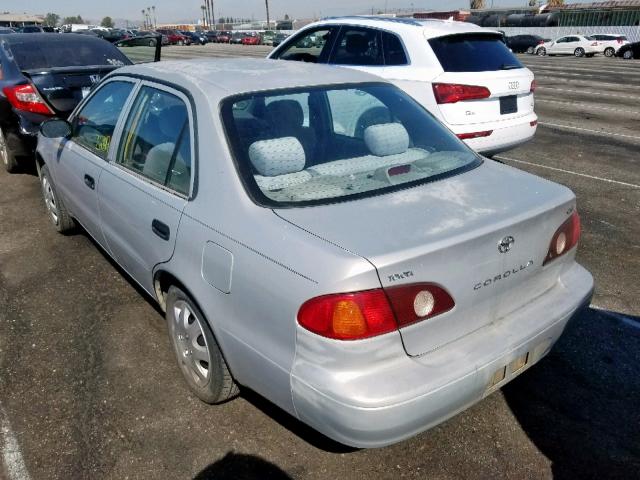 1NXBR12E51Z521816 - 2001 TOYOTA COROLLA CE SILVER photo 3