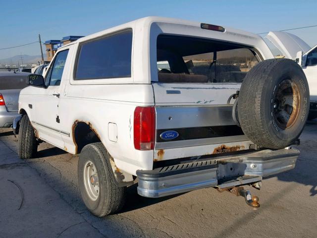 1FMEU15H1RLA11126 - 1994 FORD BRONCO U10 WHITE photo 3