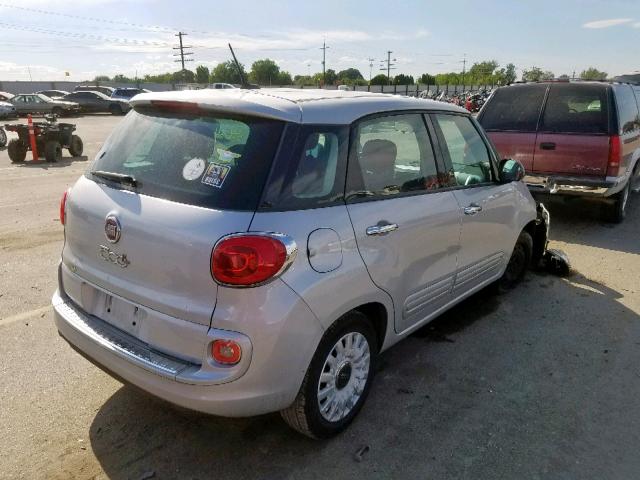 ZFBCFAAHXEZ013219 - 2014 FIAT 500L POP SILVER photo 4