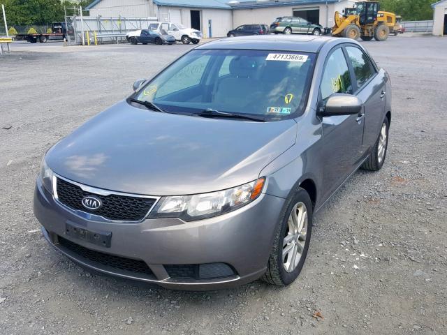 KNAFU4A20B5398724 - 2011 KIA FORTE EX GRAY photo 2