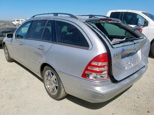 WDBRH64J32F184094 - 2002 MERCEDES-BENZ C 320 SILVER photo 3