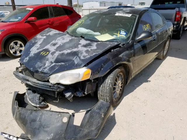 1C3EL46XX4N343131 - 2004 CHRYSLER SEBRING LX BLACK photo 2