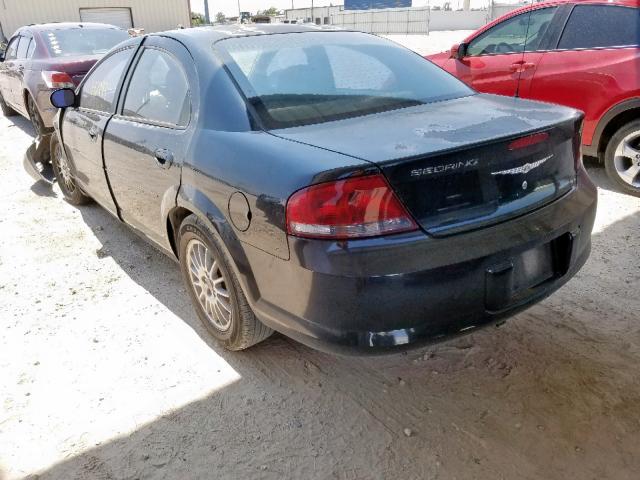 1C3EL46XX4N343131 - 2004 CHRYSLER SEBRING LX BLACK photo 3