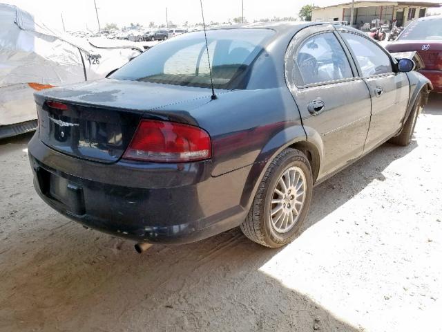 1C3EL46XX4N343131 - 2004 CHRYSLER SEBRING LX BLACK photo 4