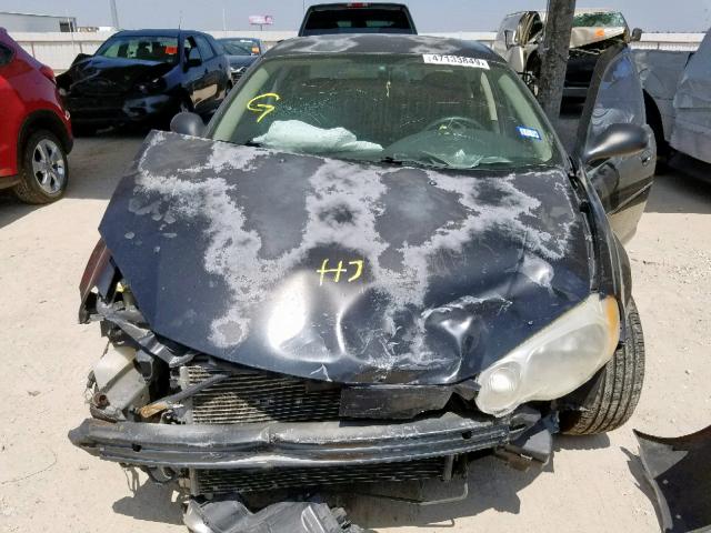 1C3EL46XX4N343131 - 2004 CHRYSLER SEBRING LX BLACK photo 7