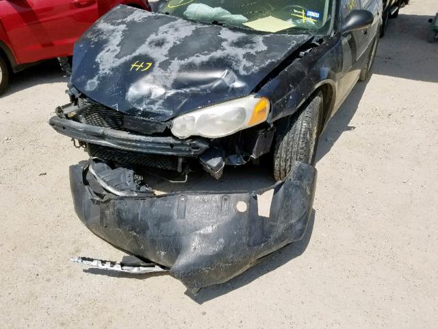 1C3EL46XX4N343131 - 2004 CHRYSLER SEBRING LX BLACK photo 9