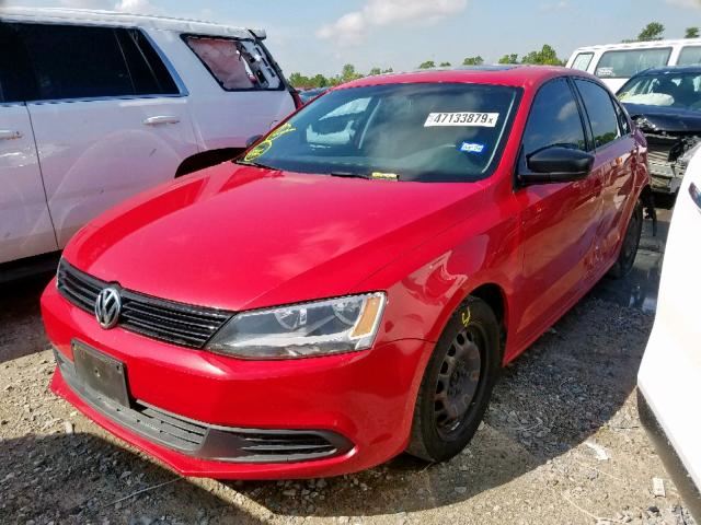 3VW2K7AJ7CM055224 - 2012 VOLKSWAGEN JETTA BASE 红色 照片 2