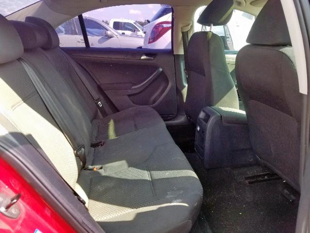 3VW2K7AJ7CM055224 - 2012 VOLKSWAGEN JETTA BASE 红色 照片 6