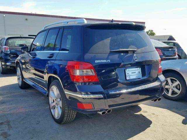 WDCGG8HB5AF313682 - 2010 MERCEDES-BENZ GLK 350 4M BLUE photo 3