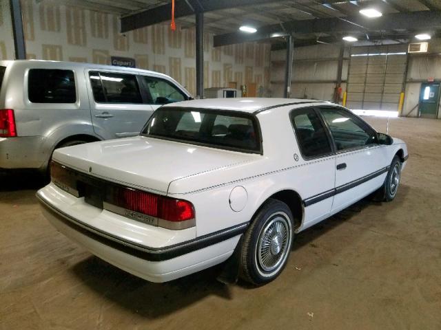 1MEPM6047KH663027 - 1989 MERCURY COUGAR LS WHITE photo 4