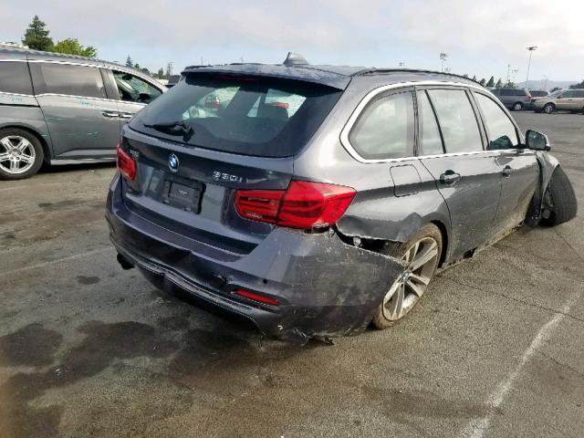 WBA8K3C54HK678558 - 2017 BMW 330 XI GRAY photo 4