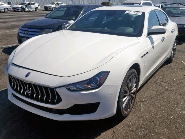 ZAM57XSA1J1287209 - 2018 MASERATI GHIBLI WHITE photo 2