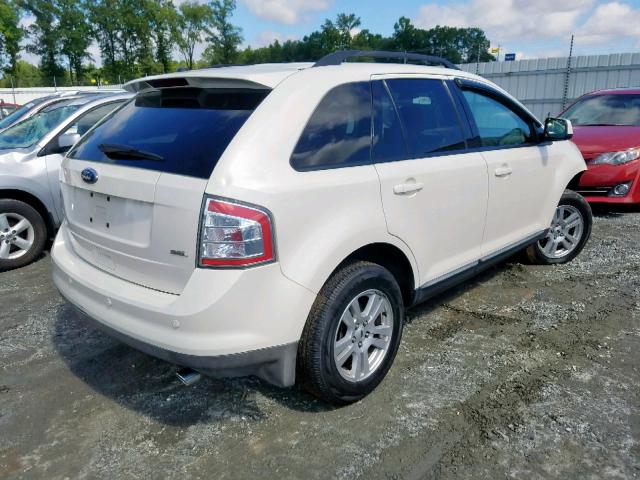 2FMDK38C38BA31115 - 2008 FORD EDGE SEL WHITE photo 4