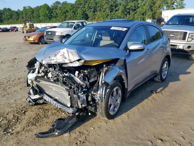 3CZRU5H55HG709288 - 2017 HONDA HR-V EX SILVER photo 2