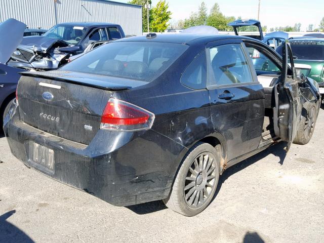 1FAHP3GN6AW133819 - 2010 FORD FOCUS SES BLACK photo 4