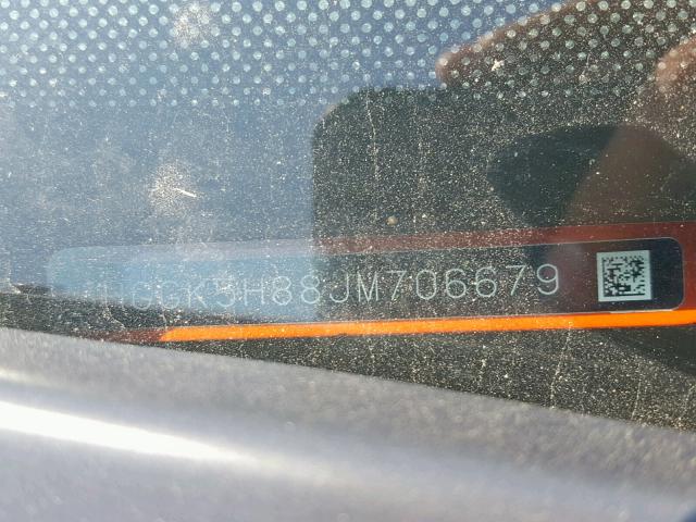 3HGGK5H88JM706679 - 2018 HONDA FIT EX ORANGE photo 10