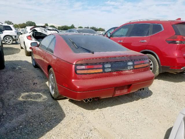 JN1RZ26A5LX012913 - 1990 NISSAN 300ZX 2+2 RED photo 3