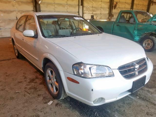 JN1CA31D31T818659 - 2001 NISSAN MAXIMA GXE WHITE photo 1