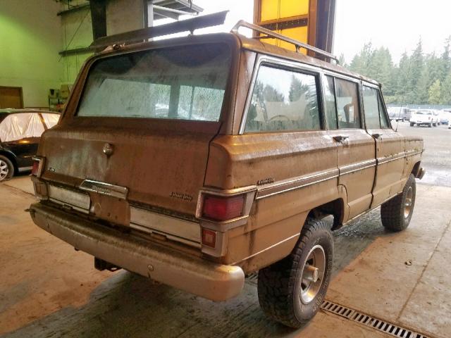 1JCCE15N3CT044827 - 1982 JEEP WAGONEER GOLD photo 4