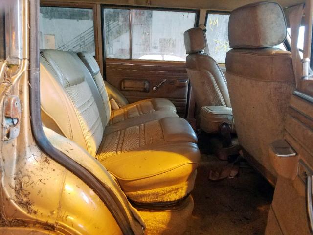 1JCCE15N3CT044827 - 1982 JEEP WAGONEER GOLD photo 6