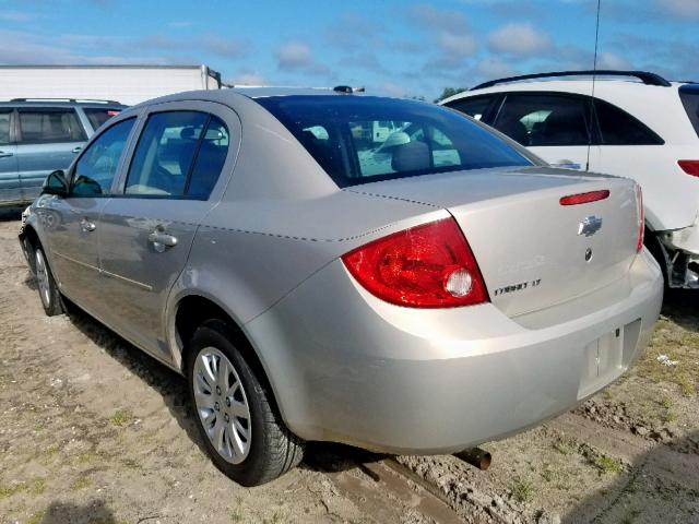 1G1AT58H597195156 - 2009 CHEVROLET COBALT LT GOLD photo 3