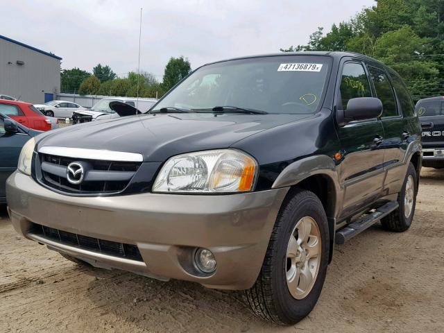 4F2YZ94153KM17428 - 2003 MAZDA TRIBUTE LX BLACK photo 2