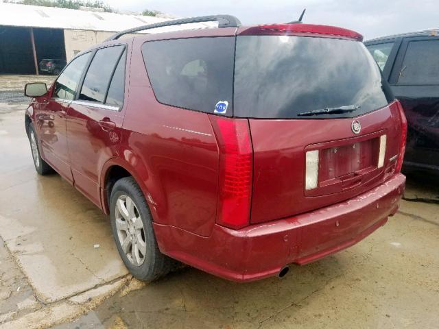 1GYEE637660143136 - 2006 CADILLAC SRX MAROON photo 3