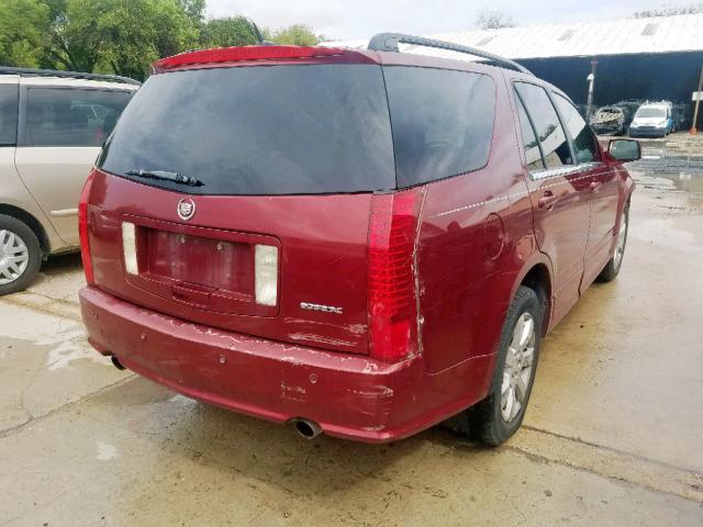 1GYEE637660143136 - 2006 CADILLAC SRX MAROON photo 4