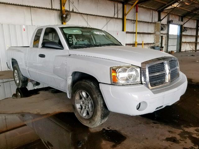 1D7HE42K87S160643 - 2007 DODGE DAKOTA SLT WHITE photo 1