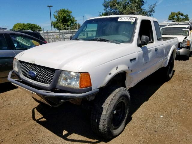 1FTYR14E53PA33981 - 2003 FORD RANGER SUP WHITE photo 2