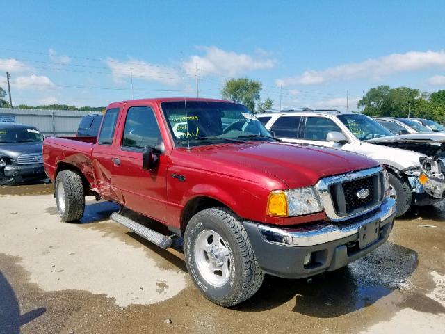 1FTYR15E45PA11956 - 2005 FORD RANGER SUP RED photo 1