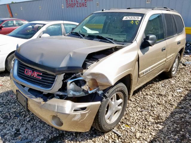 1GKDT13S252237536 - 2005 GMC ENVOY BEIGE photo 2